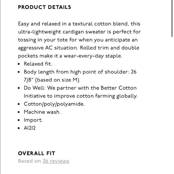 Madewell Bradley Cardigan Sweater size extra small - Picture 11 of 11